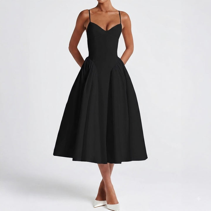 Women’s Elegant Spaghetti Strap Maxi Dress