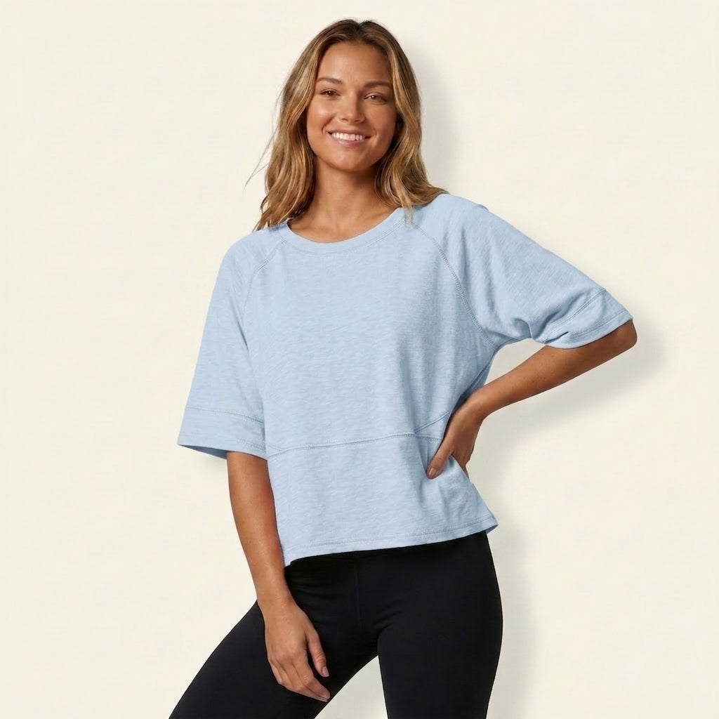 Women’s Flare Sleeve Loose Fit T-Shirt – Casual Chic Top