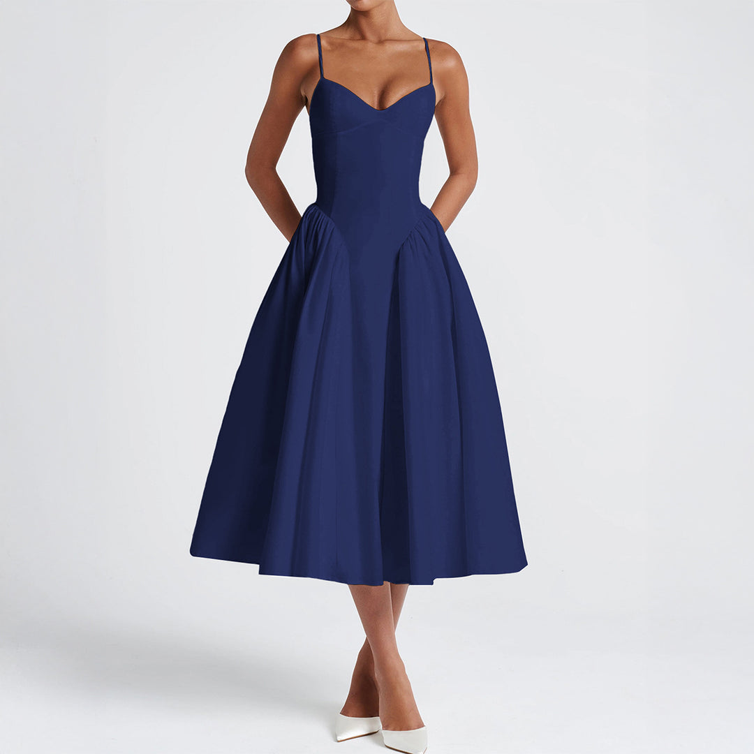 Women’s Elegant Spaghetti Strap Maxi Dress