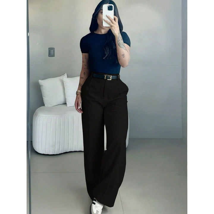 Women’s High Waisted Wide Leg Suit Pants
