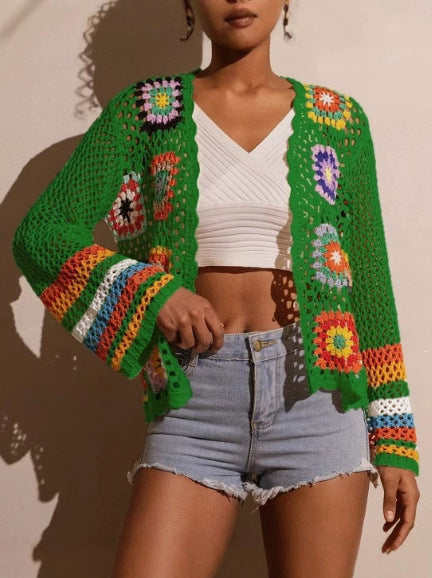 Women’s Boho Crochet Cardigan