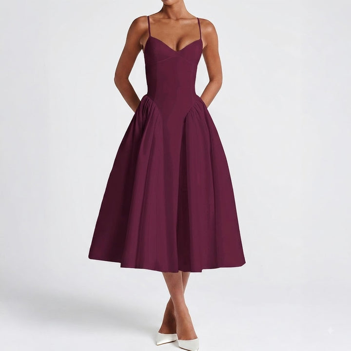 Women’s Elegant Spaghetti Strap Maxi Dress