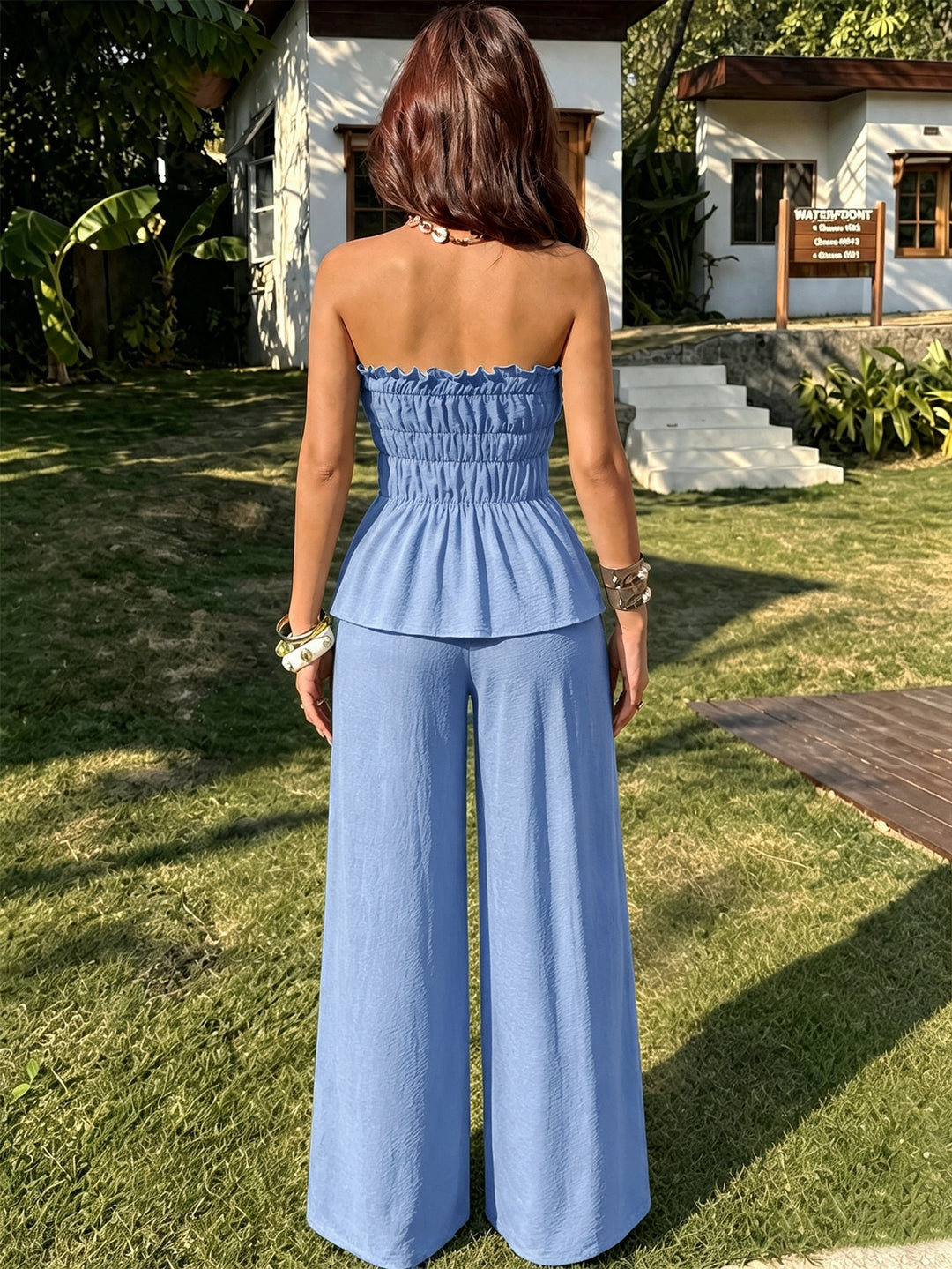 Women’s Off Shoulder Two Piece Set