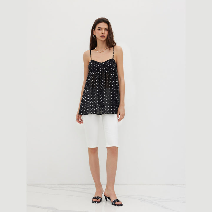 Women’s Leopard Print Chiffon Cami Oversized Mini Dress