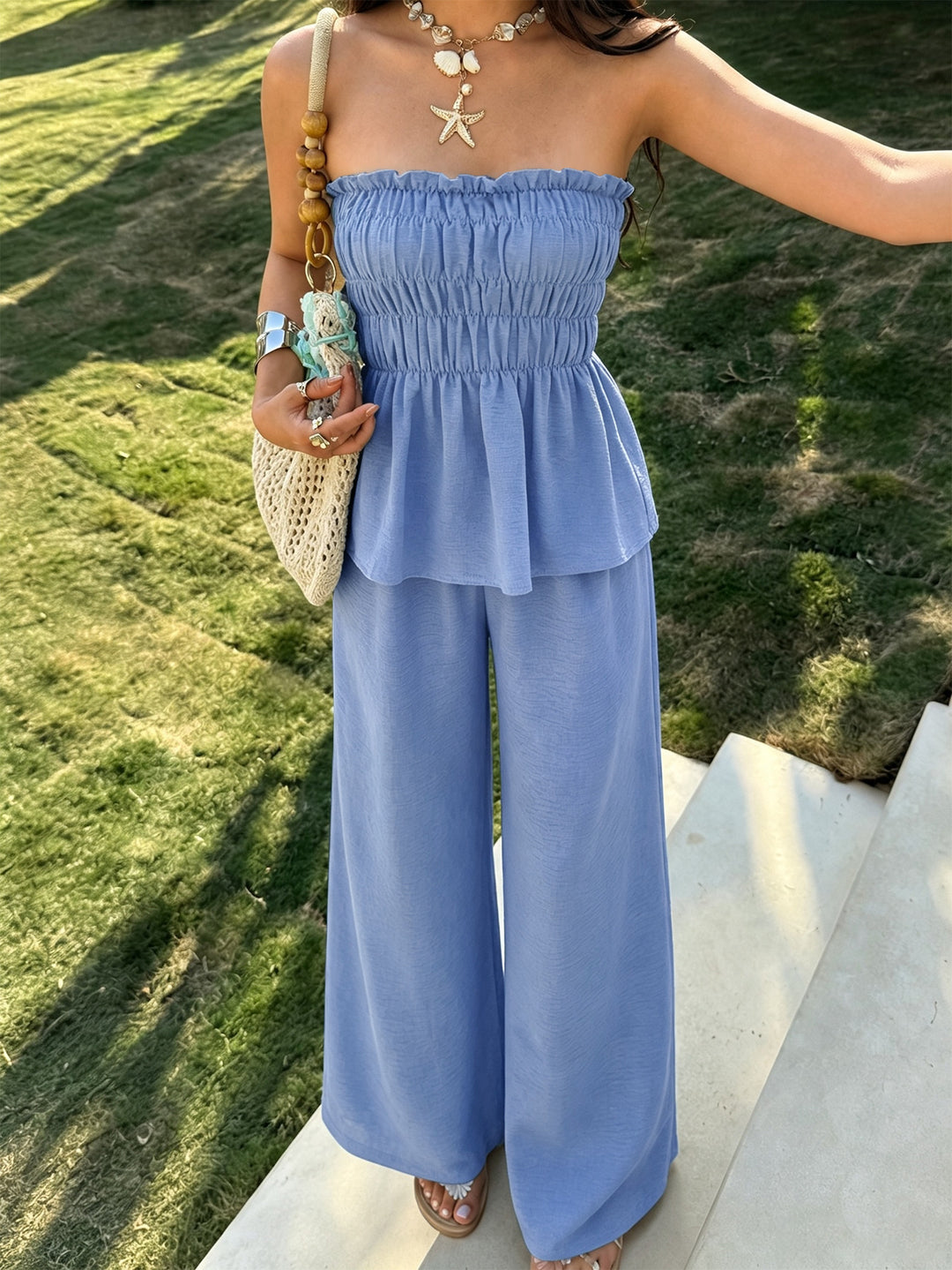 Women’s Off Shoulder Two Piece Set