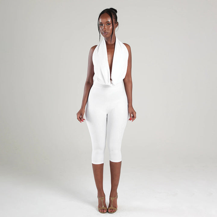 Women's Sexy Backless Sleeveless Bodycon Fit Jumpsuit
