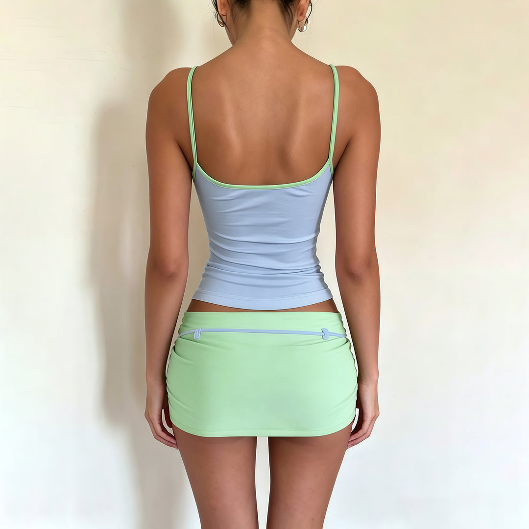 Women’s Two Piece Tank Top & Mini Skirt Set
