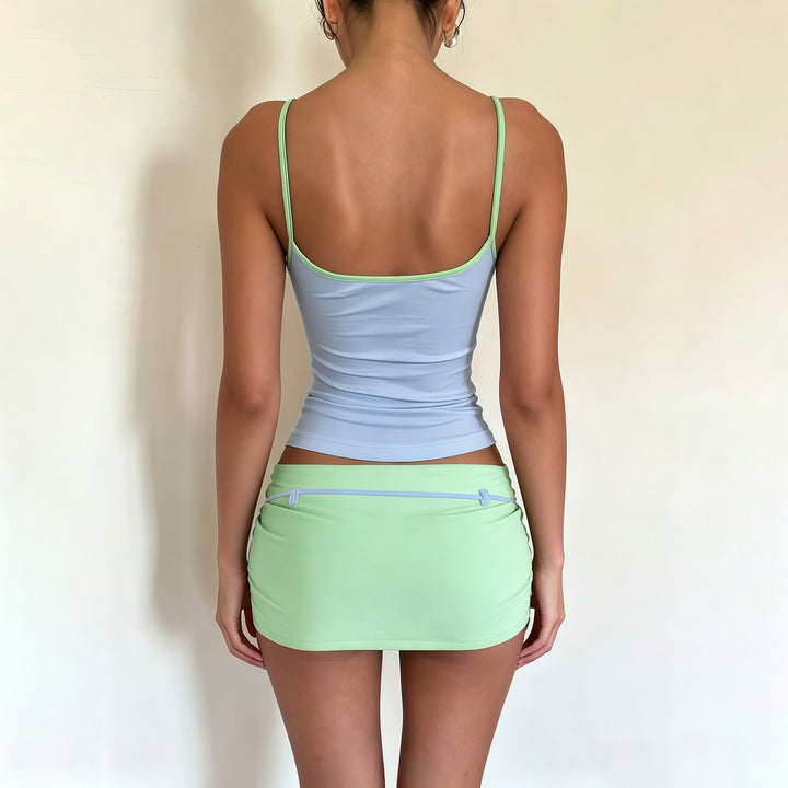 Women’s Two Piece Tank Top & Mini Skirt Set