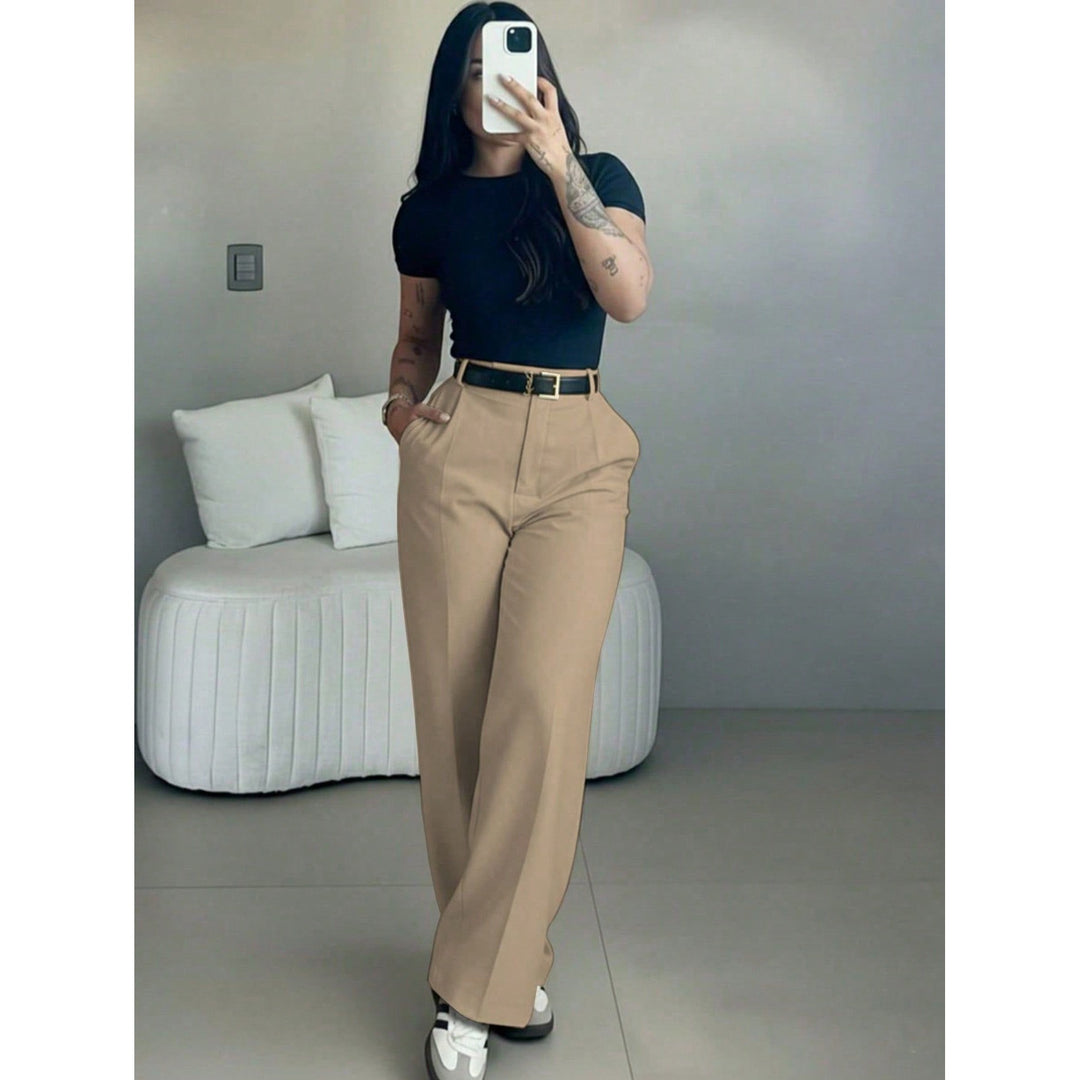 Women’s High Waisted Wide Leg Suit Pants