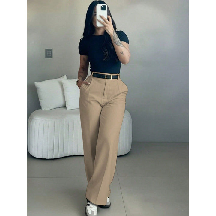 Women’s High Waisted Wide Leg Suit Pants