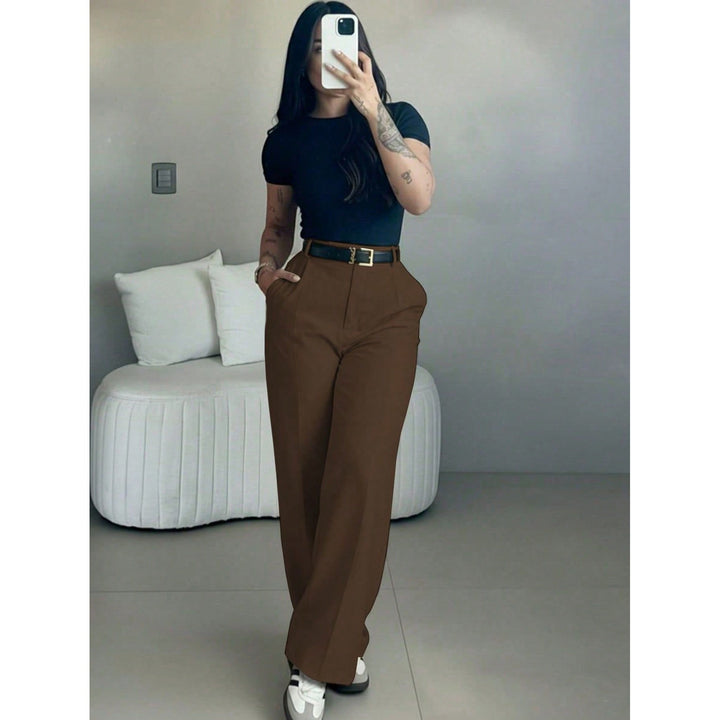 Women’s High Waisted Wide Leg Suit Pants
