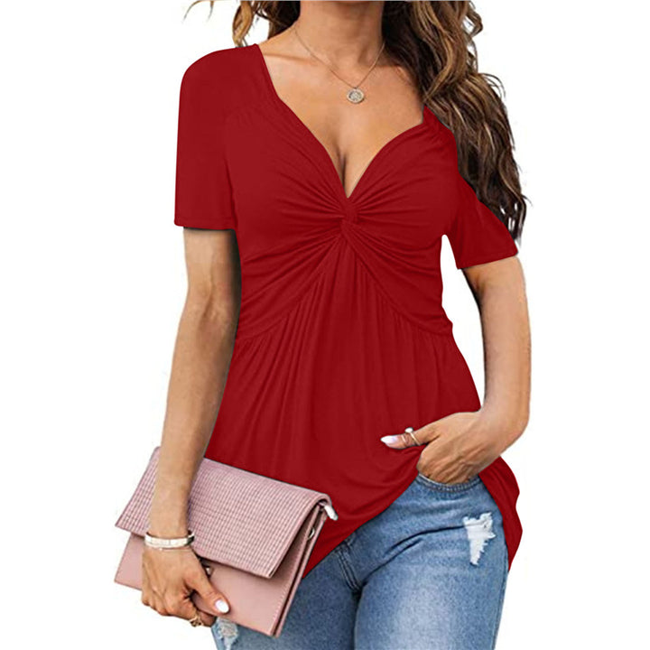 Women’s Ruched V-Neck Top