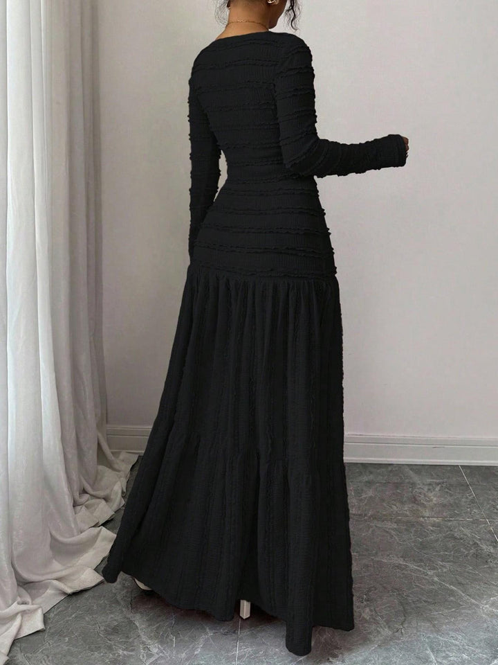 Women’s High Waist Tiered Maxi Dress