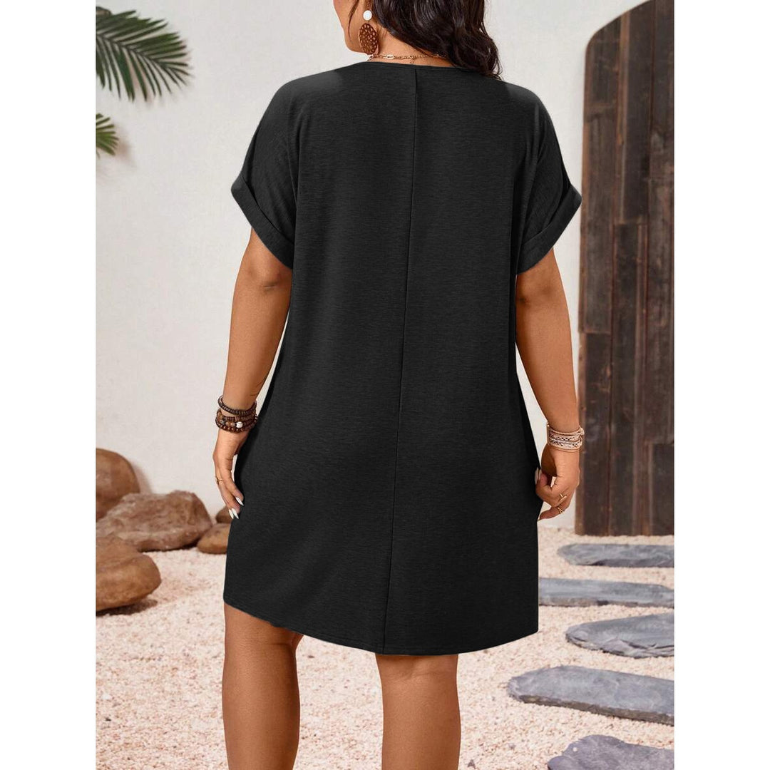 Women’s Solid V-Neck Mini Dress