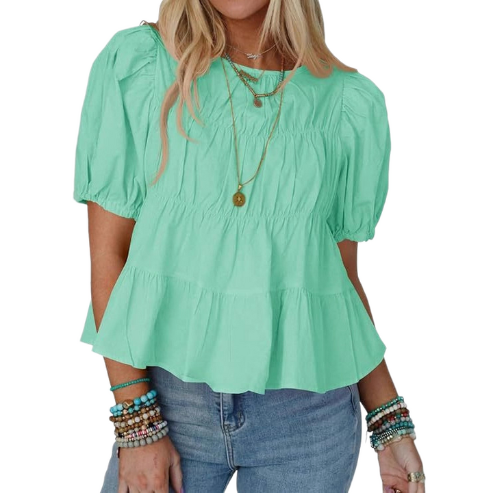 Women’s Puff Sleeve Babydoll Top