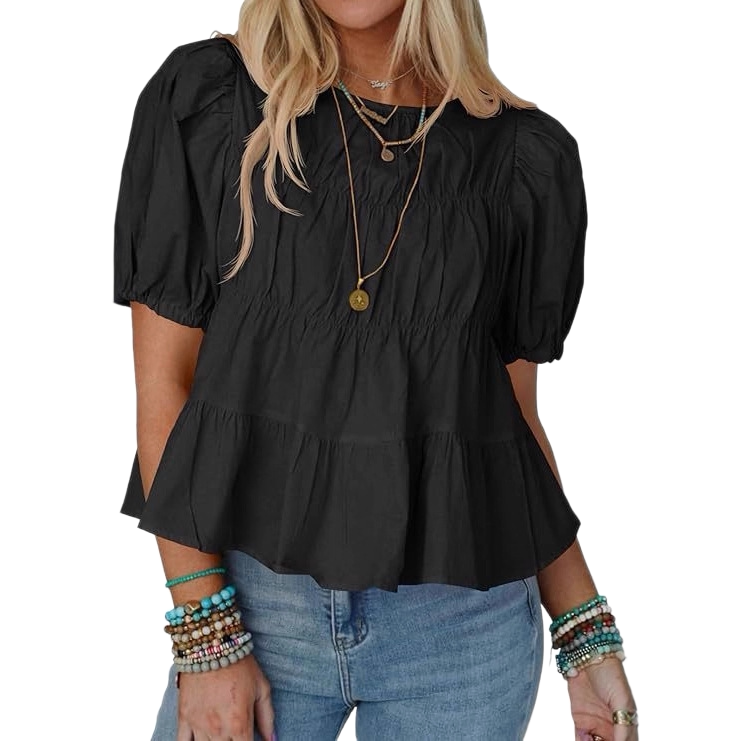 Women’s Puff Sleeve Babydoll Top