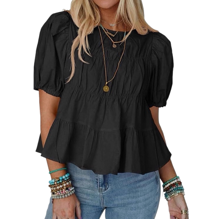 Women’s Puff Sleeve Babydoll Top