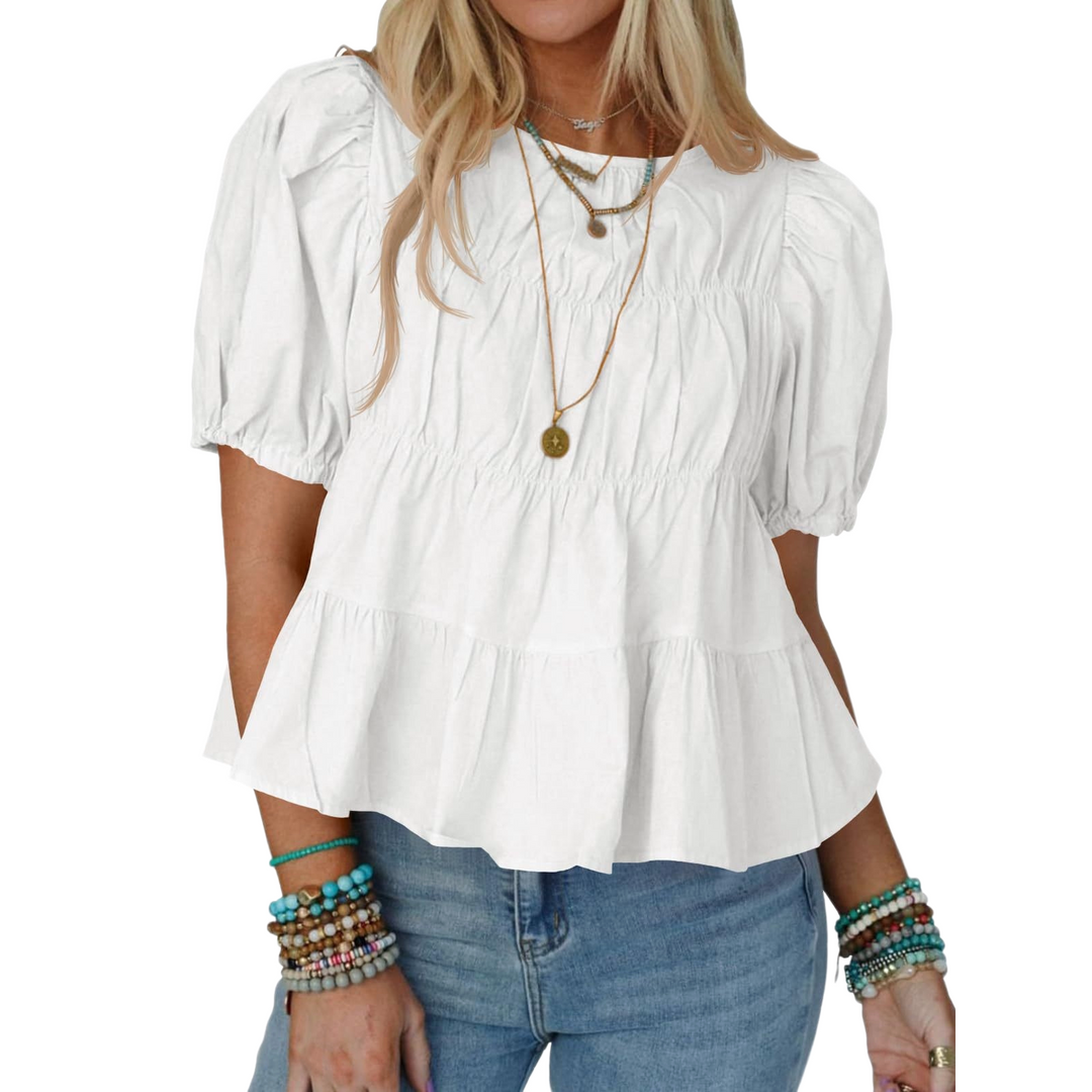 Women’s Puff Sleeve Babydoll Top