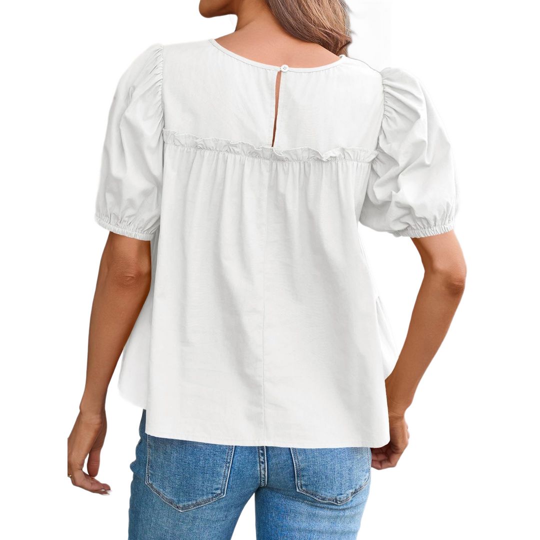 Women’s Puff Sleeve Babydoll Top