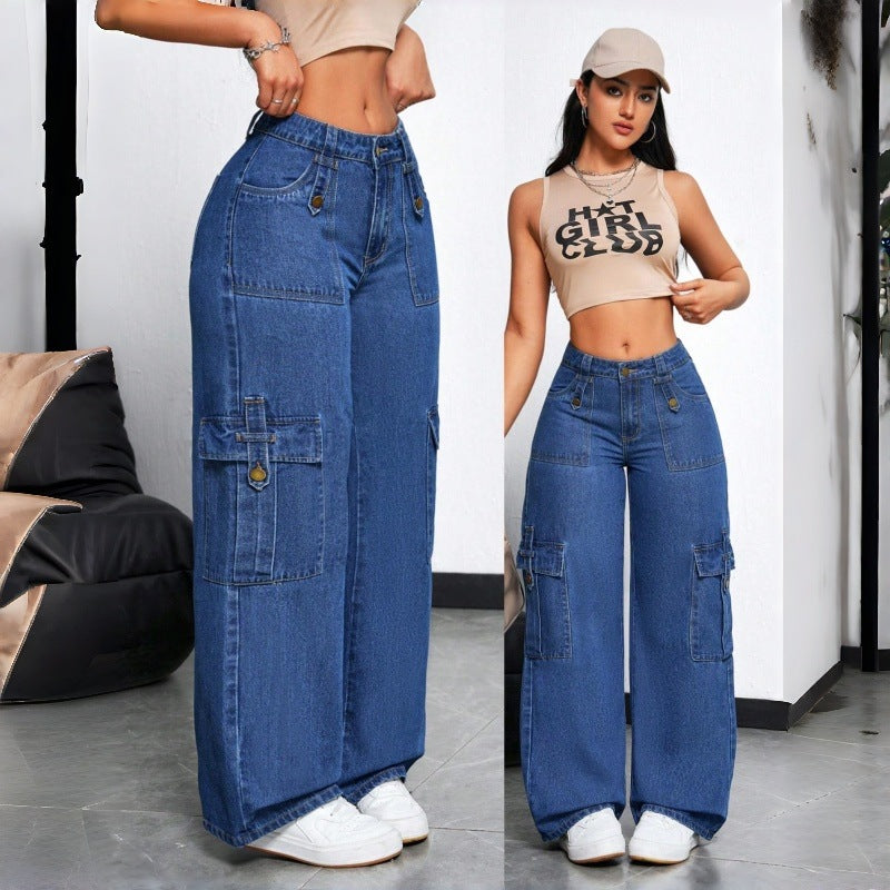 Women’s Wide-Leg Cargo Jeans