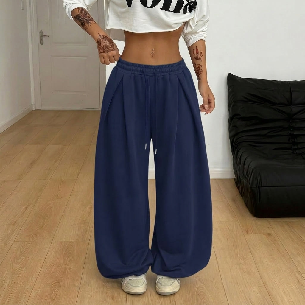 Women’s Y2K High Waisted Wide Leg Sweatpants
