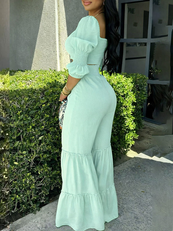 Women’s Ruffle Two Piece Set