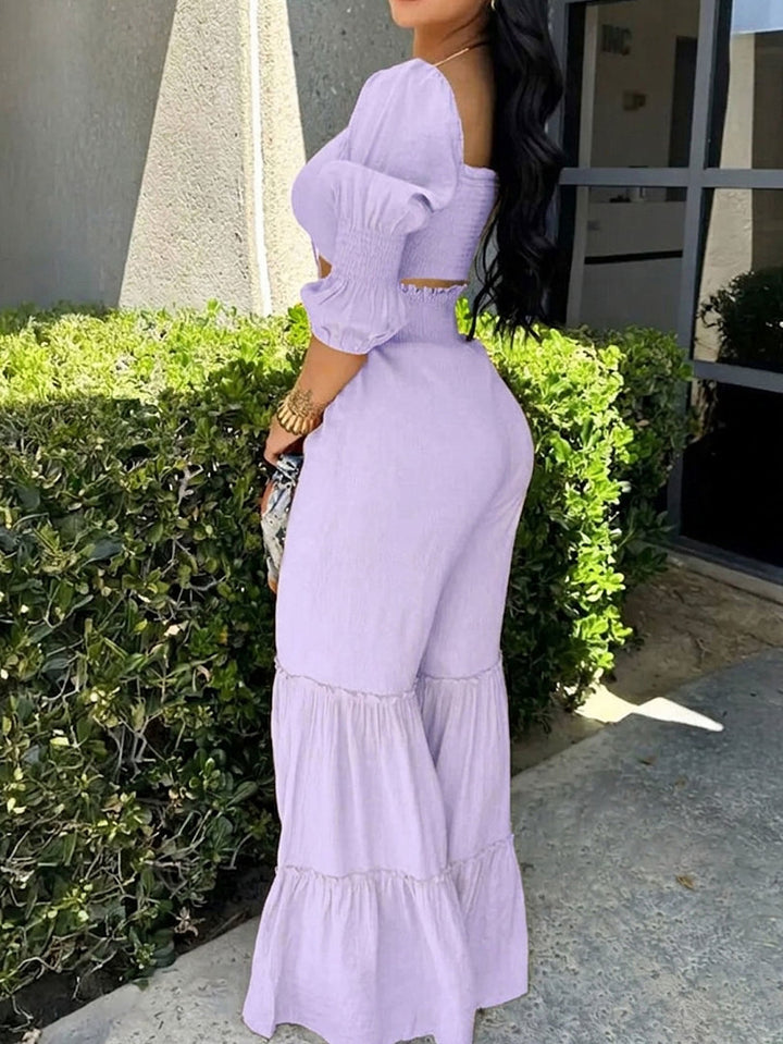 Women’s Ruffle Two Piece Set