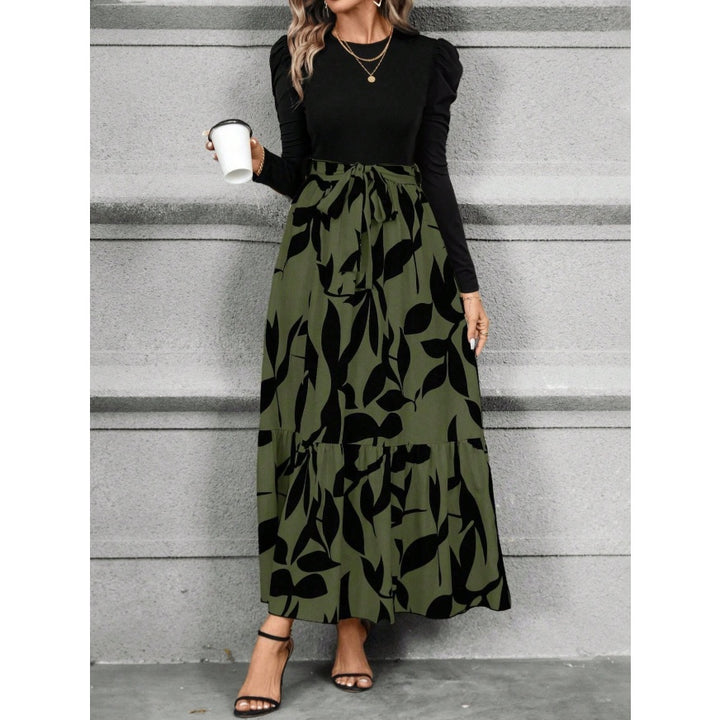 Women’s High Waisted Floral Maxi Dress