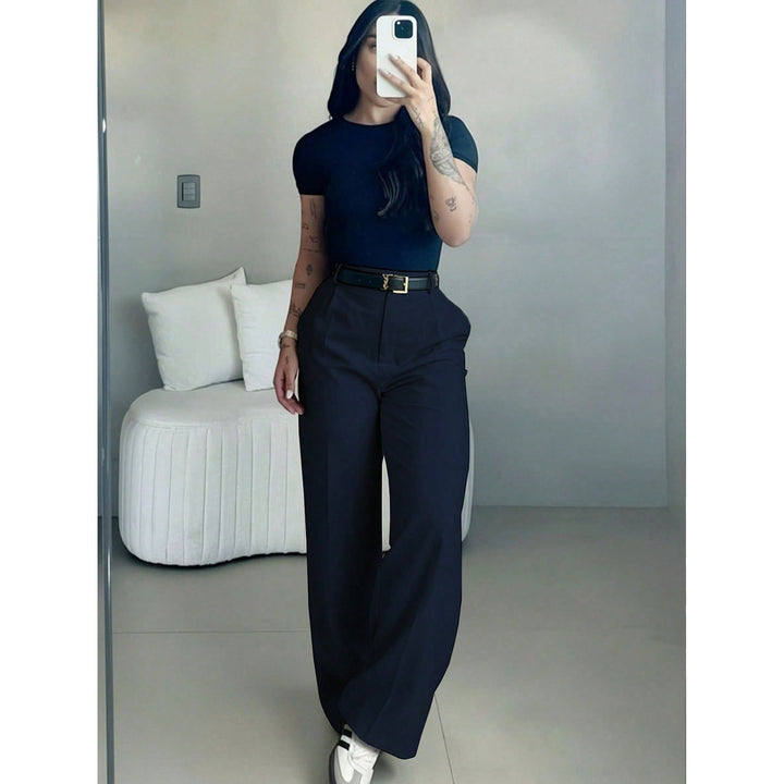 Women’s High Waisted Wide Leg Suit Pants
