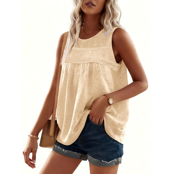 Women’s Loose Fit Sleeveless Crew Neck Camisole Tops