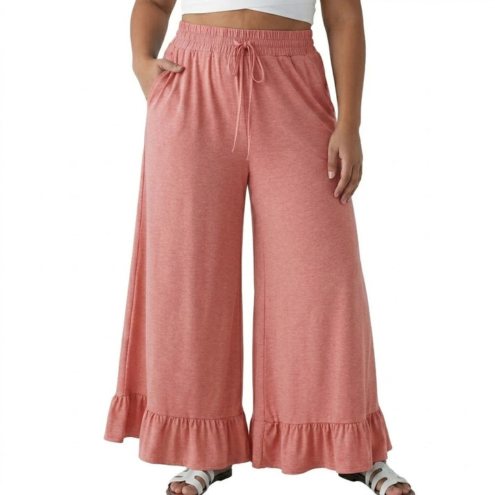 Women’s Ruffle Wide Leg Pants