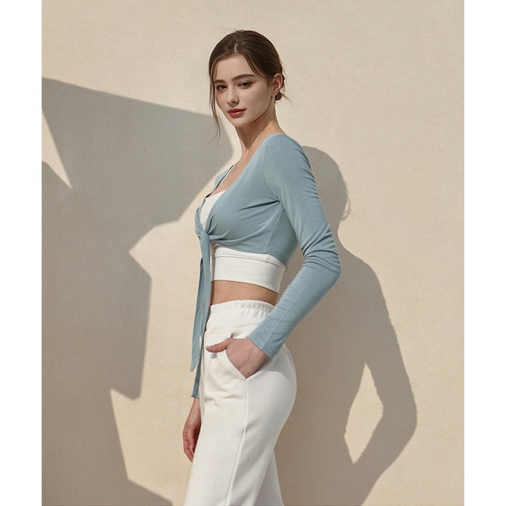 Women’s Lightweight Cropped Shrug – Long Sleeve Open Front Cardigan Top, Versatile Layering