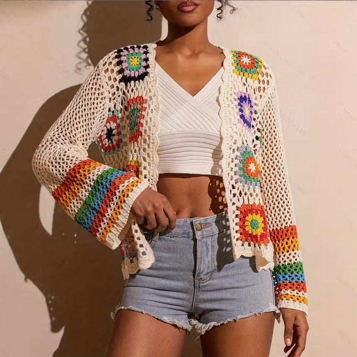 Women’s Boho Crochet Cardigan