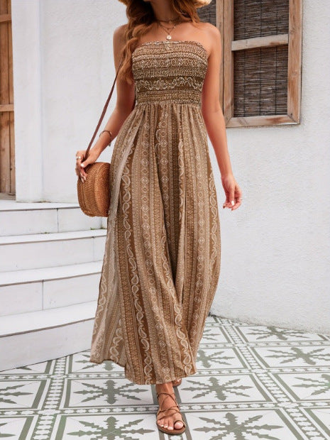 Elegant Off-Shoulder Floral Jumpsuit