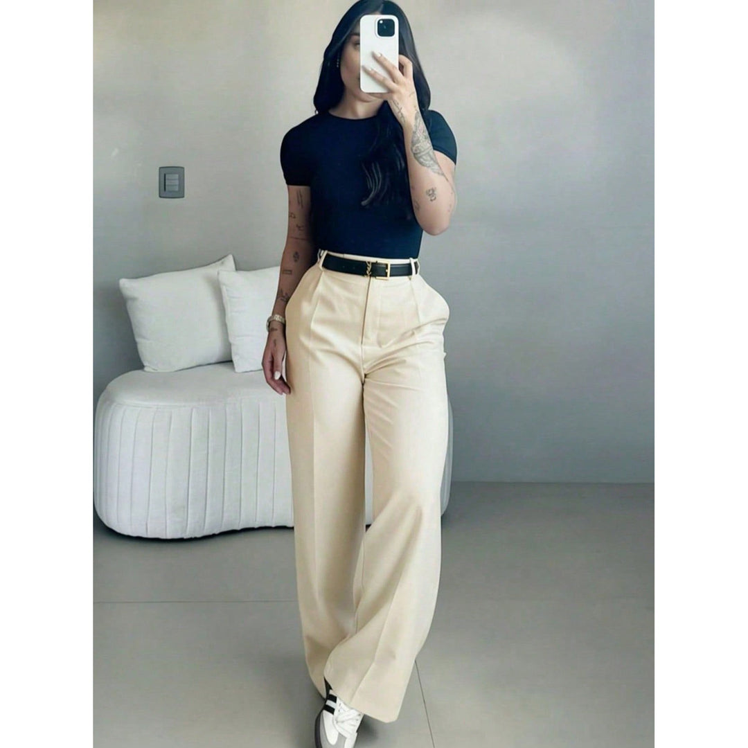 Women’s High Waisted Wide Leg Suit Pants