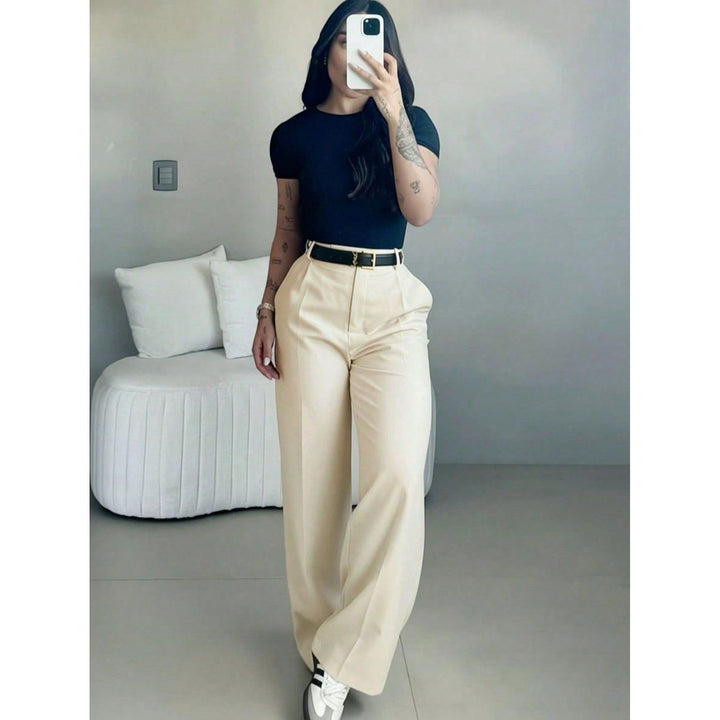 Women’s High Waisted Wide Leg Suit Pants