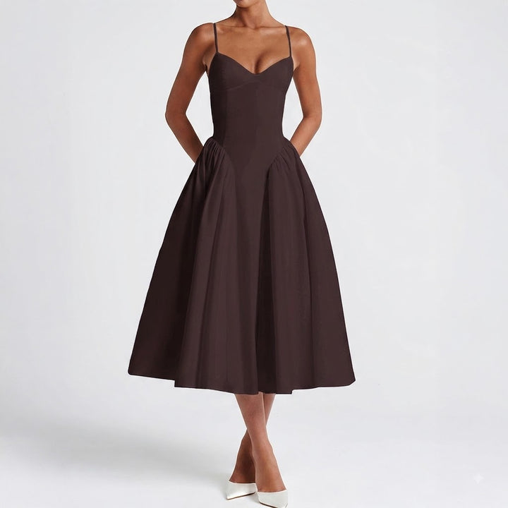Women’s Elegant Spaghetti Strap Maxi Dress