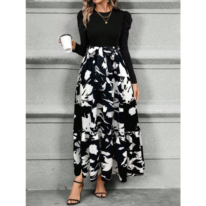 Women’s High Waisted Floral Maxi Dress