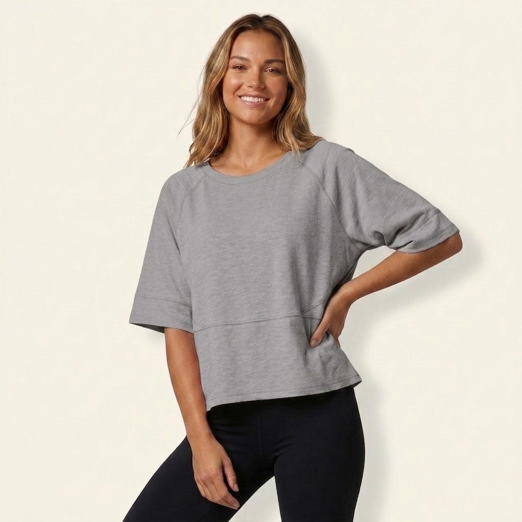 Women’s Flare Sleeve Loose Fit T-Shirt – Casual Chic Top