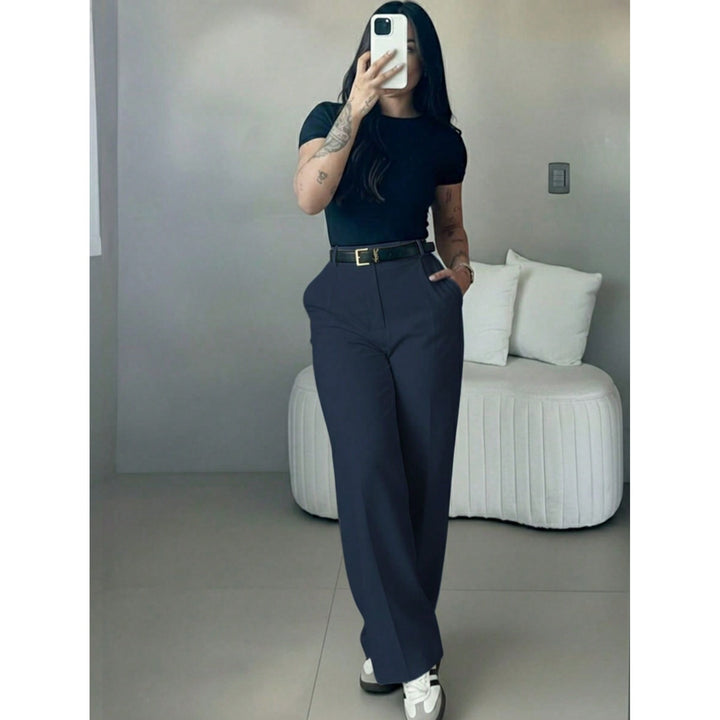 Women’s High Waisted Wide Leg Suit Pants