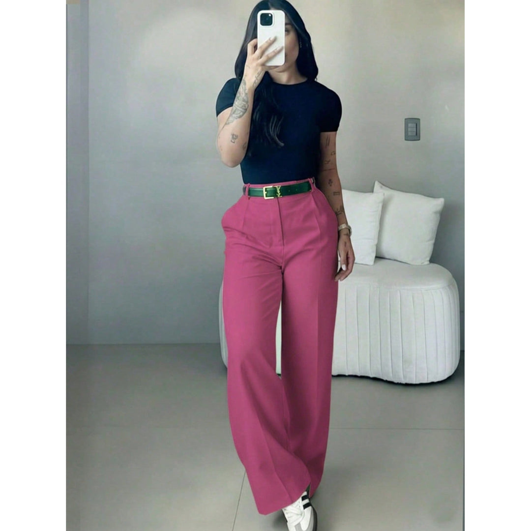 Women’s High Waisted Wide Leg Suit Pants