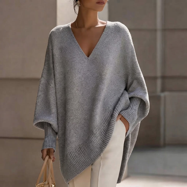 Women’s Oversized V-Neck Sweater