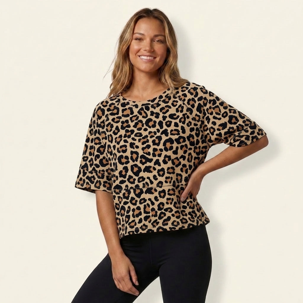 Women’s Flare Sleeve Loose Fit T-Shirt – Casual Chic Top