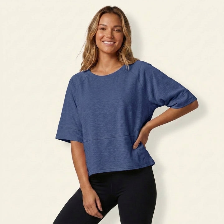 Women’s Flare Sleeve Loose Fit T-Shirt – Casual Chic Top