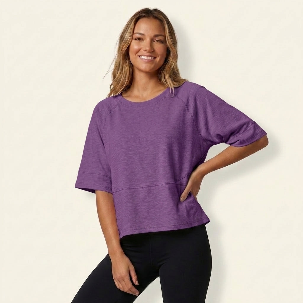 Women’s Flare Sleeve Loose Fit T-Shirt – Casual Chic Top