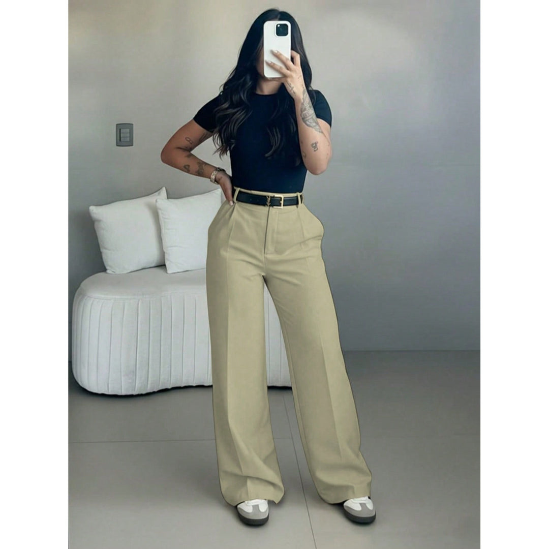Women’s High Waisted Wide Leg Suit Pants