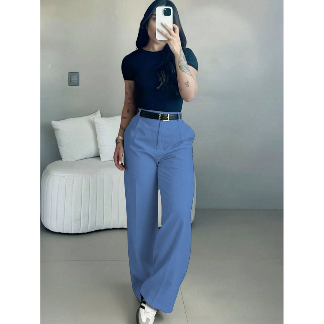 Women’s High Waisted Wide Leg Suit Pants