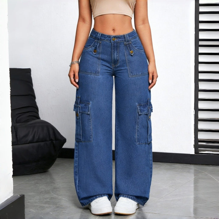 Women’s Wide-Leg Cargo Jeans