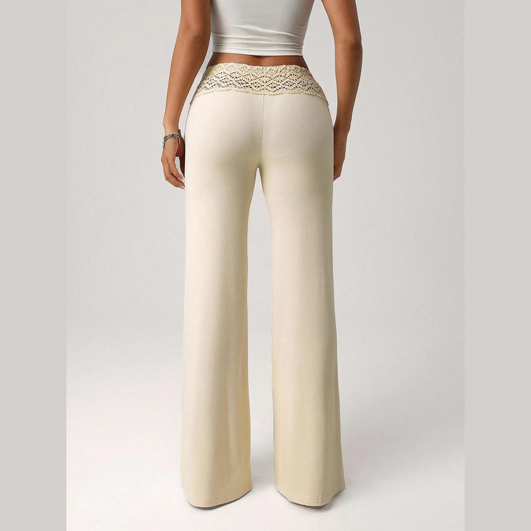 Women’s Lace Waist Flare Pants