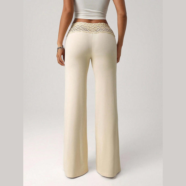 Women’s Lace Waist Flare Pants
